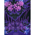 Versace floral-print silk scarf - Black
