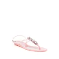 Casadei crystal-embellished beach flip flops - Pink