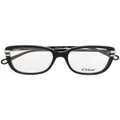 Chloé Eyewear rectangle-frame glasses - Black