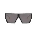 Philipp Plein Shield Space Rock Plein hexagon sunglasses - Black
