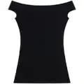 AMI Paris off-shoulder mini dress - Black