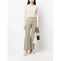 JOSEPH flared tailored trousers - Green