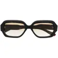Chloé Eyewear oversized-frame gradient sunglasses - Brown