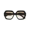 Chloé Eyewear oversized-frame gradient sunglasses - Brown