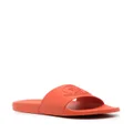 Moncler logo-embossed slides - Orange