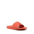 Moncler logo-embossed slides - Orange