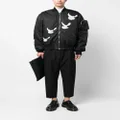 3PARADIS bird-print bomber jacket - Black