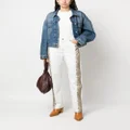 ETRO paisley-print detail jeans - White