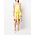Dsquared2 floral-print draped dress - Yellow