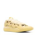 Lanvin multi-panel lace-up sneakers - Yellow