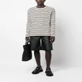 Jil Sander horizontal stripe-print sweatshirt - Neutrals