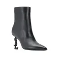 Saint Laurent Opyum 85 ankle boots - Black