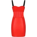 Dolce & Gabbana silk corset mini dress - Red