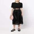 b+ab calf-length high-waisted skirt - Black