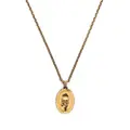 Alexander McQueen skull-pendant long necklace - Gold