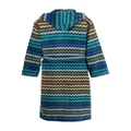 Missoni Home Warner zigzag-pattern bathrobe - Blue