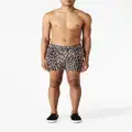 TOM FORD leopard-print swim shorts - Brown