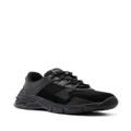 Emporio Armani low-top leather sneakers - Black