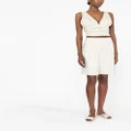ASPESI pleat-detail Bermuda shorts - White