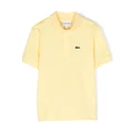 Lacoste Kids embroidered-logo polo shirt - Yellow