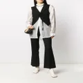 Ann Demeulemeester cropped tie-front waistcoat - Black