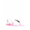 Karl Lagerfeld Ikonik thong strap sandals - Pink