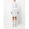 Thom Browne striped straight skirt - White