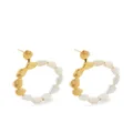 Monica Vinader pearl dangle earrings - Gold