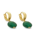 Monica Vinader 18kt gold vermeil onyx pendant earrings