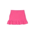 Ralph Lauren Kids embroidered-logo skirt - Pink