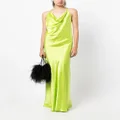Michelle Mason bias-cut silk gown - Green