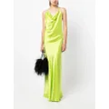 Michelle Mason bias-cut silk gown - Green