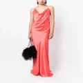 Michelle Mason bias-cut silk gown - Orange