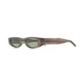 Thierry Lasry Mastermindy oval-frame sunglasses - Green