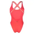 Stella McCartney logo-strap swimsuit - Red