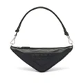 Prada Triangle leather mini bag - Black