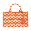 Prada small Symbole embroidered tote bag - Orange