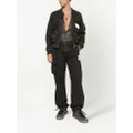 Dolce & Gabbana garment-dyed pocket-detail jacket - Black