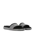 Dolce & Gabbana crystal-embellished design slippers - Black