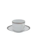 Christofle Malmaison Platine coffee cup and saucer - White