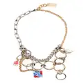 Marni charm-detail chain necklace - Multicolour
