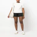 Moncler logo-embossed two-tone shorts - Black