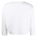 Ferrari logo-print crew-neck sweatshirt - White
