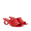 Ferragamo 70mm open-toe sculpted-heel mules - Red