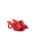 Ferragamo 70mm open-toe sculpted-heel mules - Red