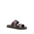 Ancient Greek Sandals Nicos leather slides - Brown