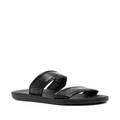 Ancient Greek Sandals Enias leather slides - Black