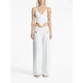 Dion Lee Leaf crochet corset-style top - White