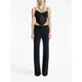 Dion Lee sheer-lace corset top - Black