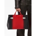 Ferragamo airbrush-effect leather tote - Red